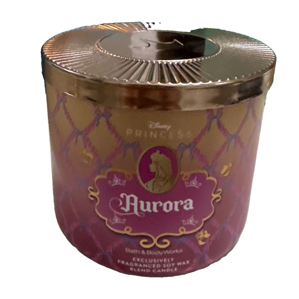 BATH & BODY WORKS Disney Princess Aurora 3-WICK FRAGRANCED CANDLE 14.5 OZ NEW